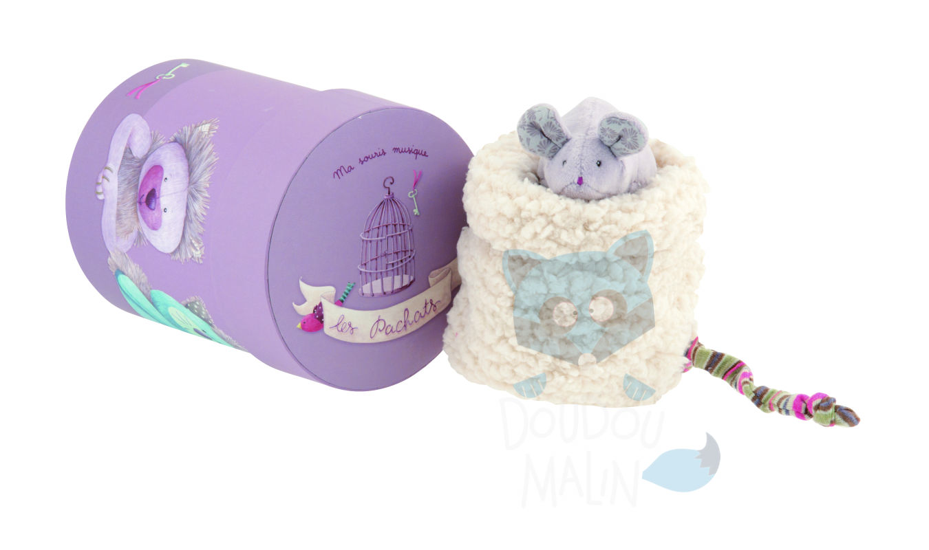  les pachats musical box mouse beige 
